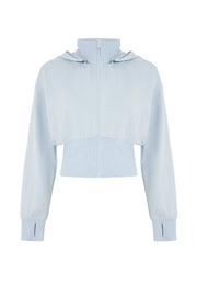 Repose Cropped Zip Hoodie