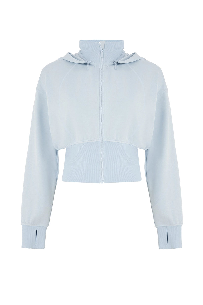 Repose Cropped Zip Hoodie