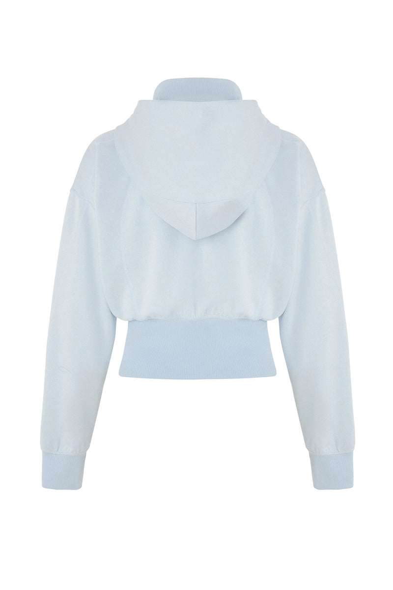 Repose Cropped Zip Hoodie