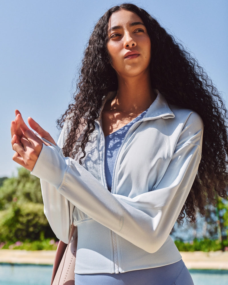 Repose Cropped Zip Hoodie
